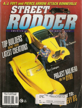 STREET RODDER 1997 AUG - NAILHEAD BUILD-UP-8, FOYT-PIERCE ARROW-BONNEVILLE